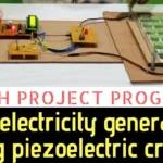 Pressure-to-electricity conversion system using piezoelectric technology, featuring 8051 microcontroller and voltage monitoring